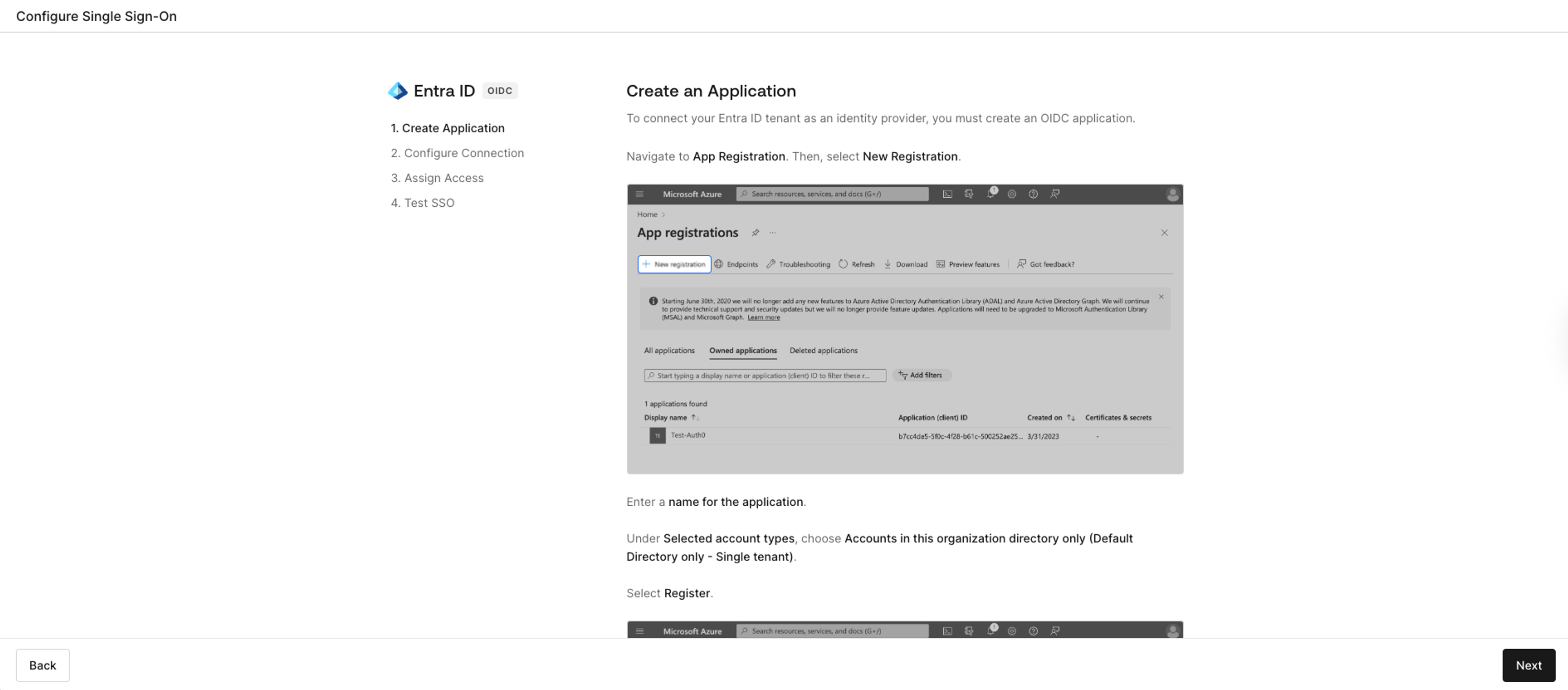 Creating SSO for your Organisation