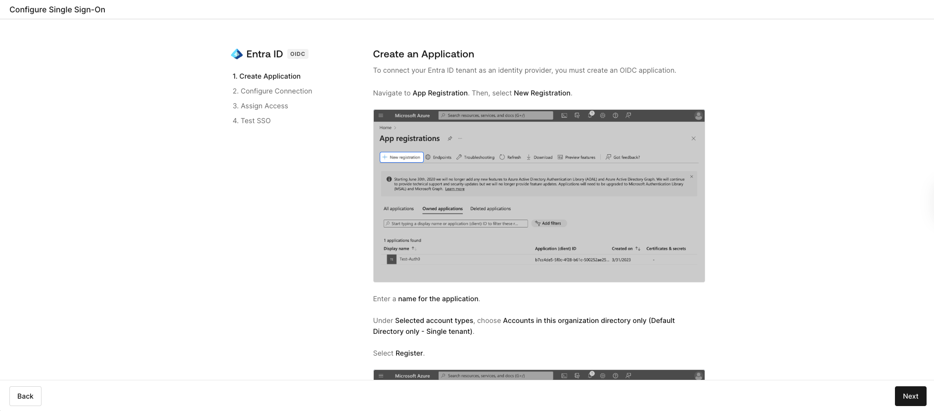 Creating SSO for your Organisation