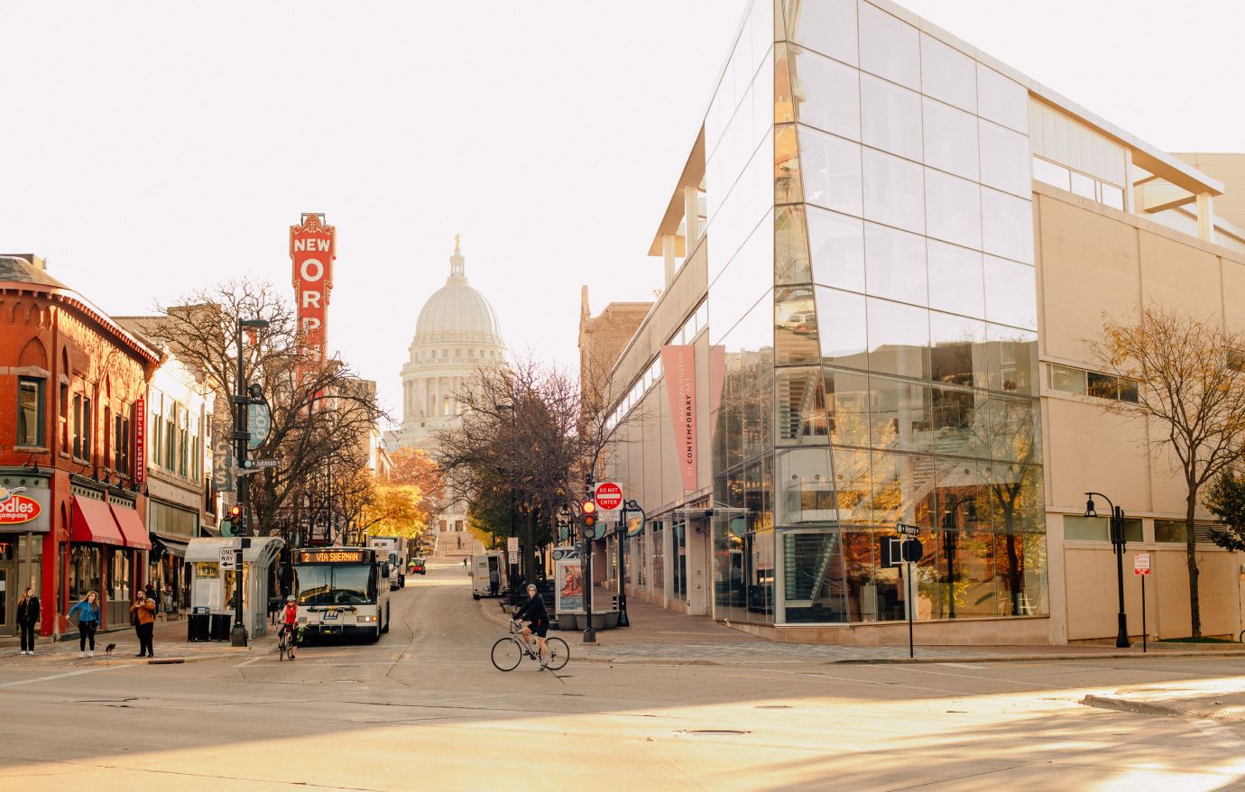 State Street, featuring the Orpheum and Madison Museum of Contemporary Art