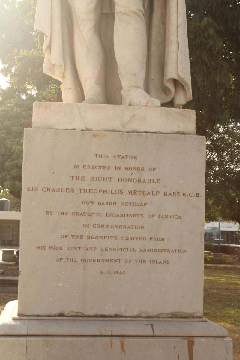 Statue of Sir Charles Metcalfe, St. William Grant Park — photo 2