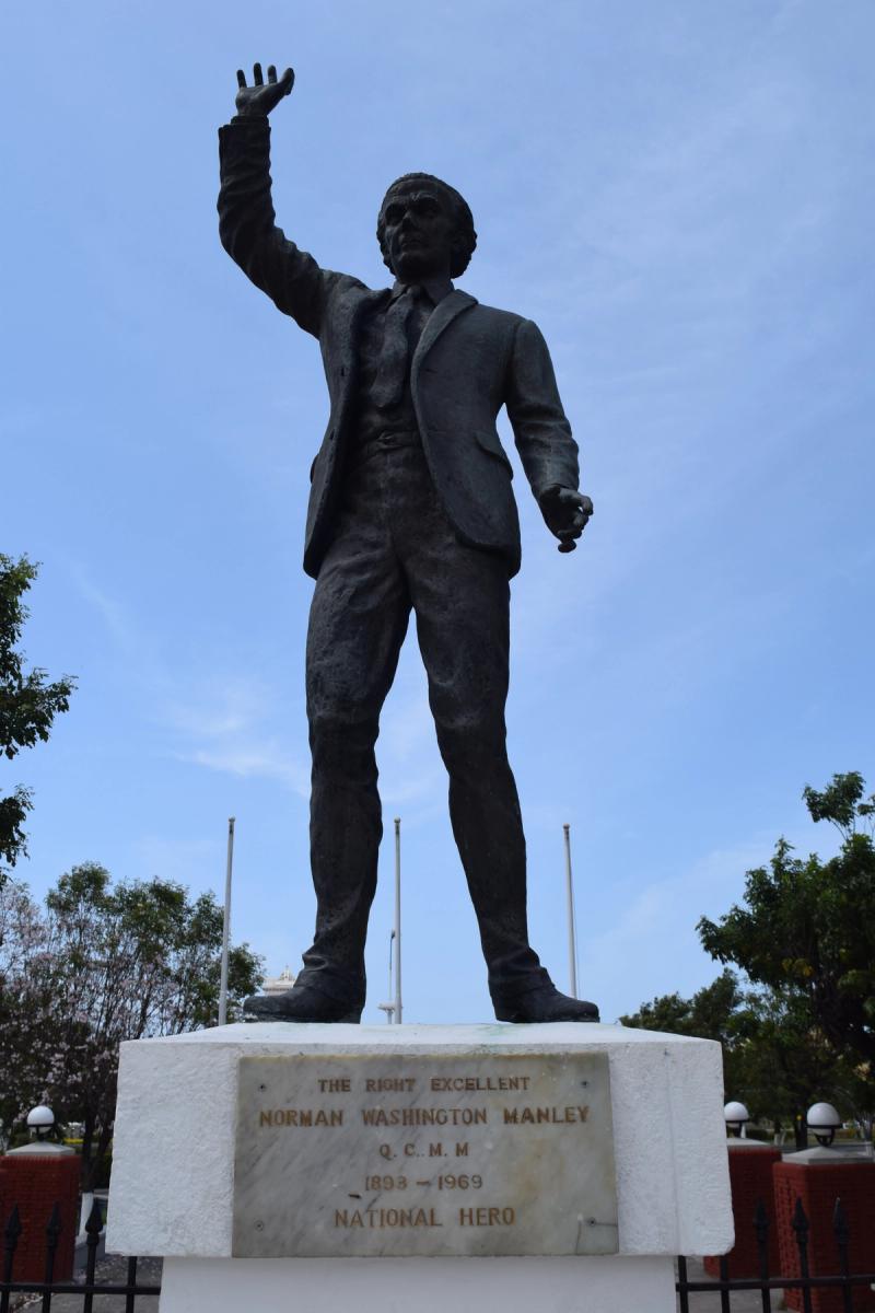 Statue of the Rt. Excellent Norman Manley, St. William Grant Park — photo 1