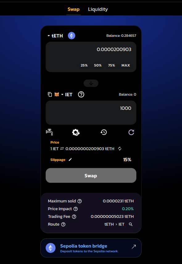 Buying ERC-20 token with dividend tax being charged
