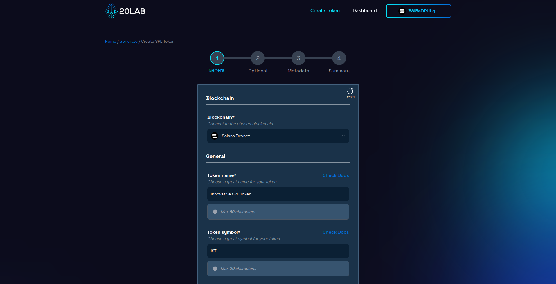 Adding token name and symbol for your SPL Solana token
