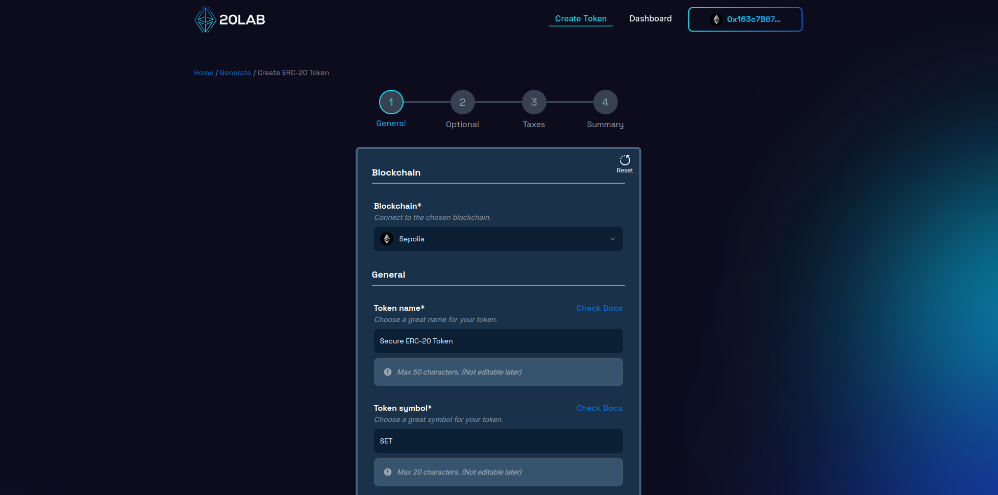 Adding token name and symbol for your ERC-20 token