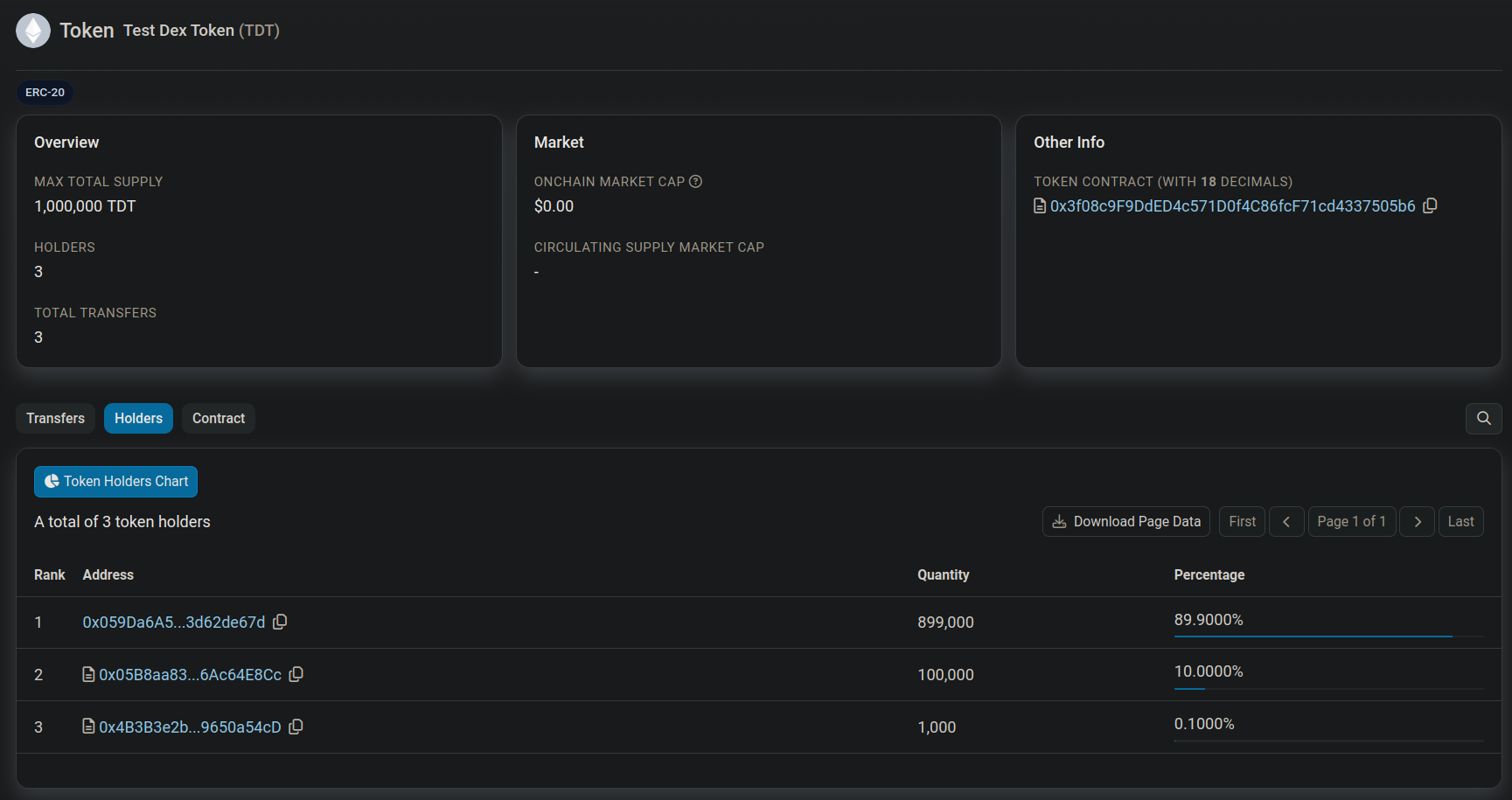 Finding address of secondary pool on block explorer