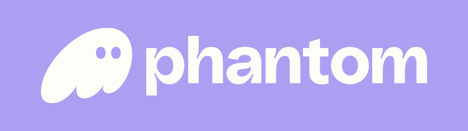 Banner with the Phantom wallet logo