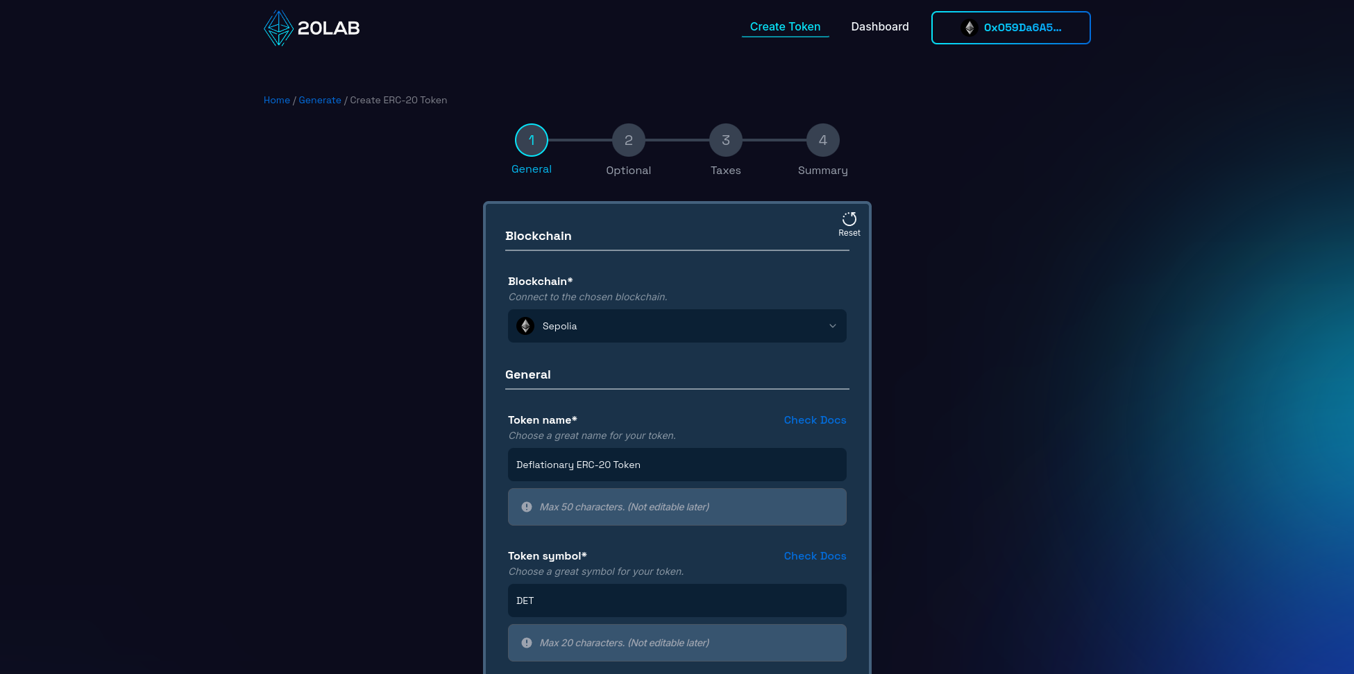 Adding token name and symbol for your ERC-20 token
