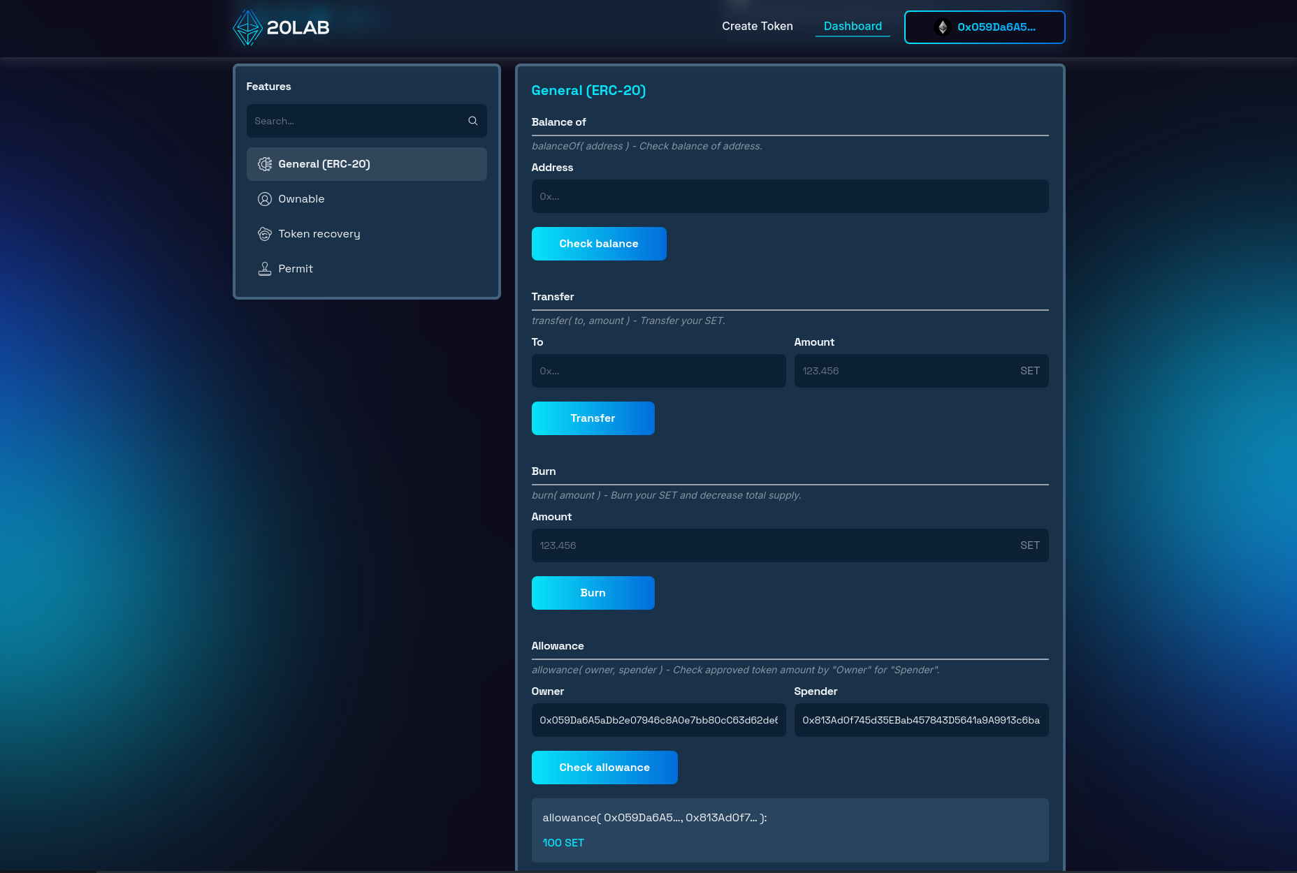 Approved amount being shown in allowance field of ERC-20 token