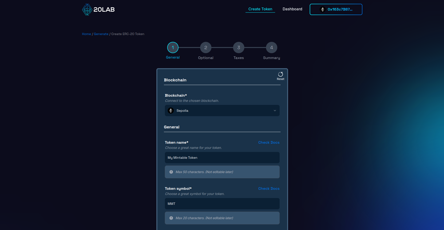 Adding token name and symbol for your ERC-20 token