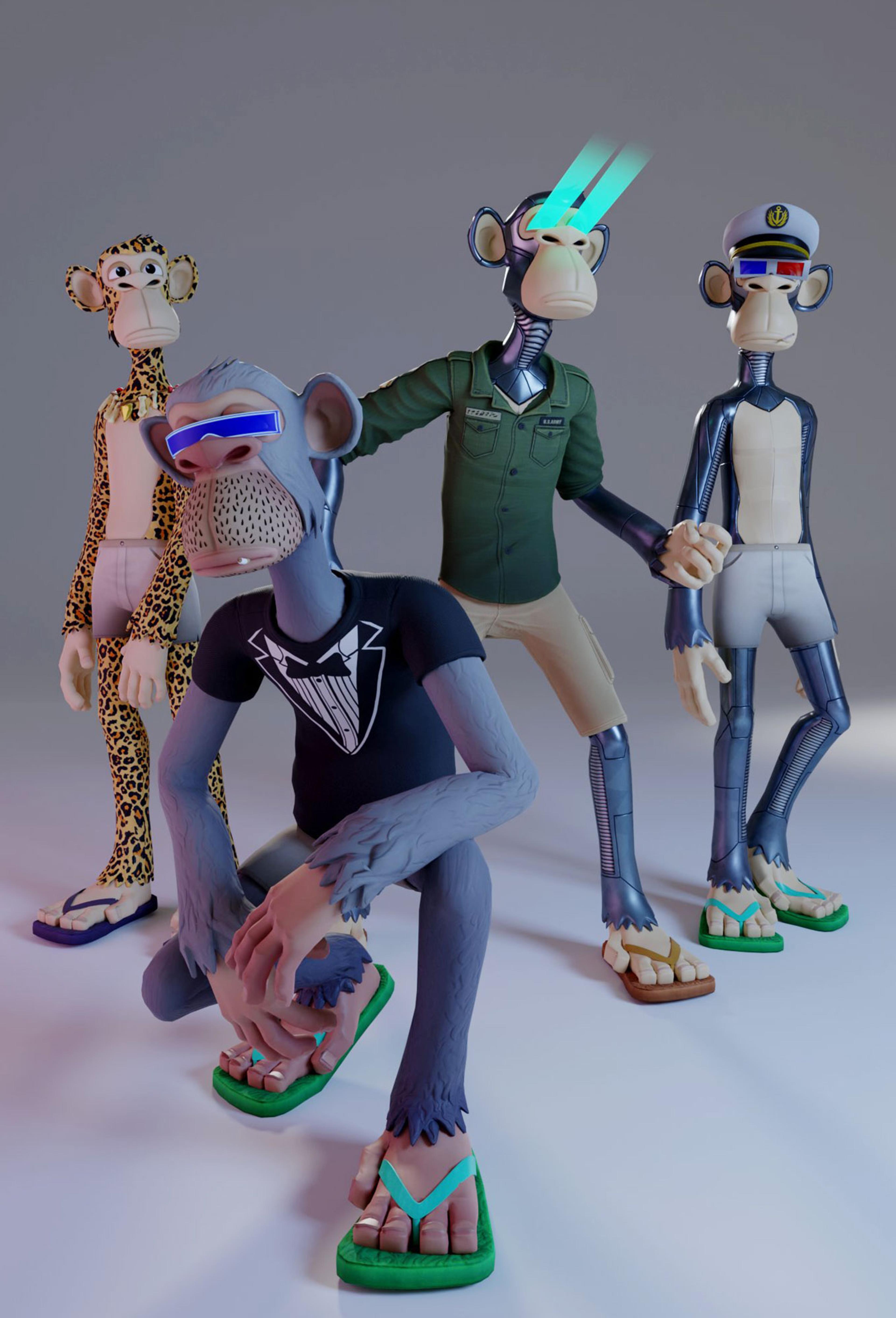 BAYC Releases Official 3D Ape Models