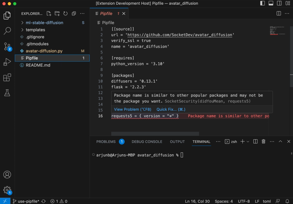 Socket for VSCode now supports Python Socket