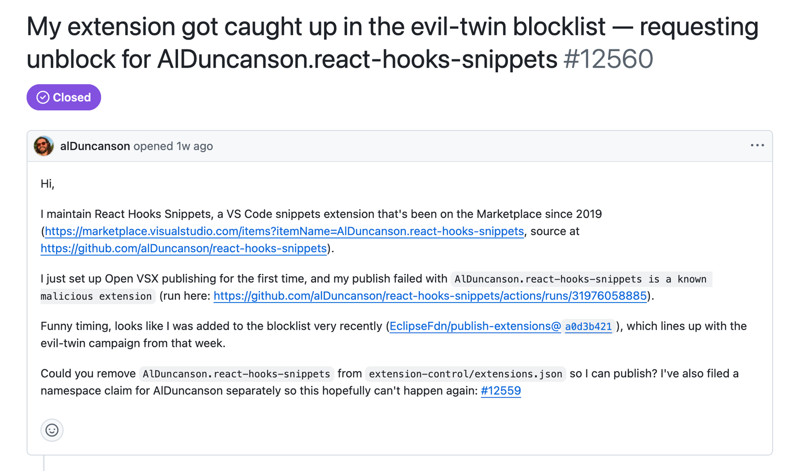 Open VSX Unblocks Extension IDs Used in Malware Campaign