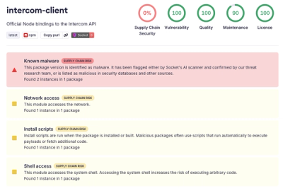 Intercom’s npm Package Compromised in Ongoing Mini Shai-Hulud Worm Attack