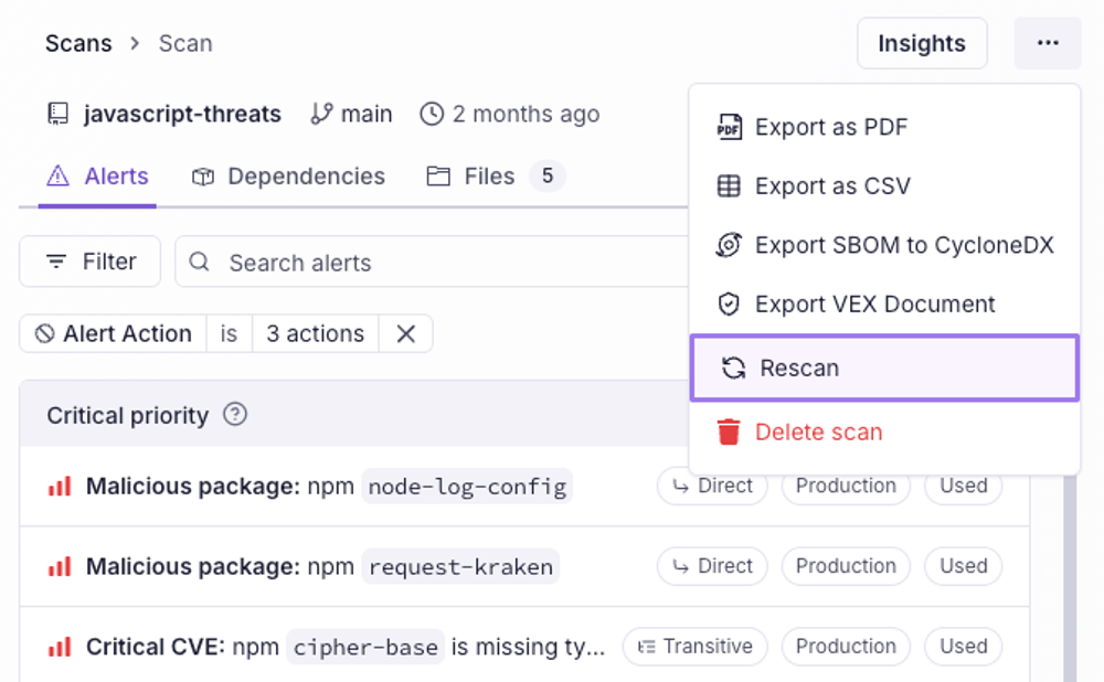 Introducing Immutable Scans