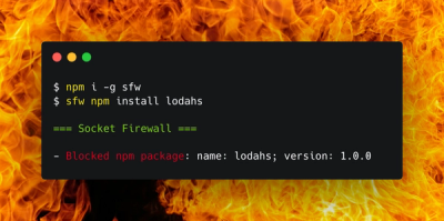 Introducing Socket Firewall: Free, Proactive Protection for Your Software Supply Chain