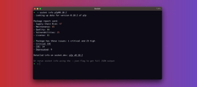 Socket CLI v0.9.0 Now Available