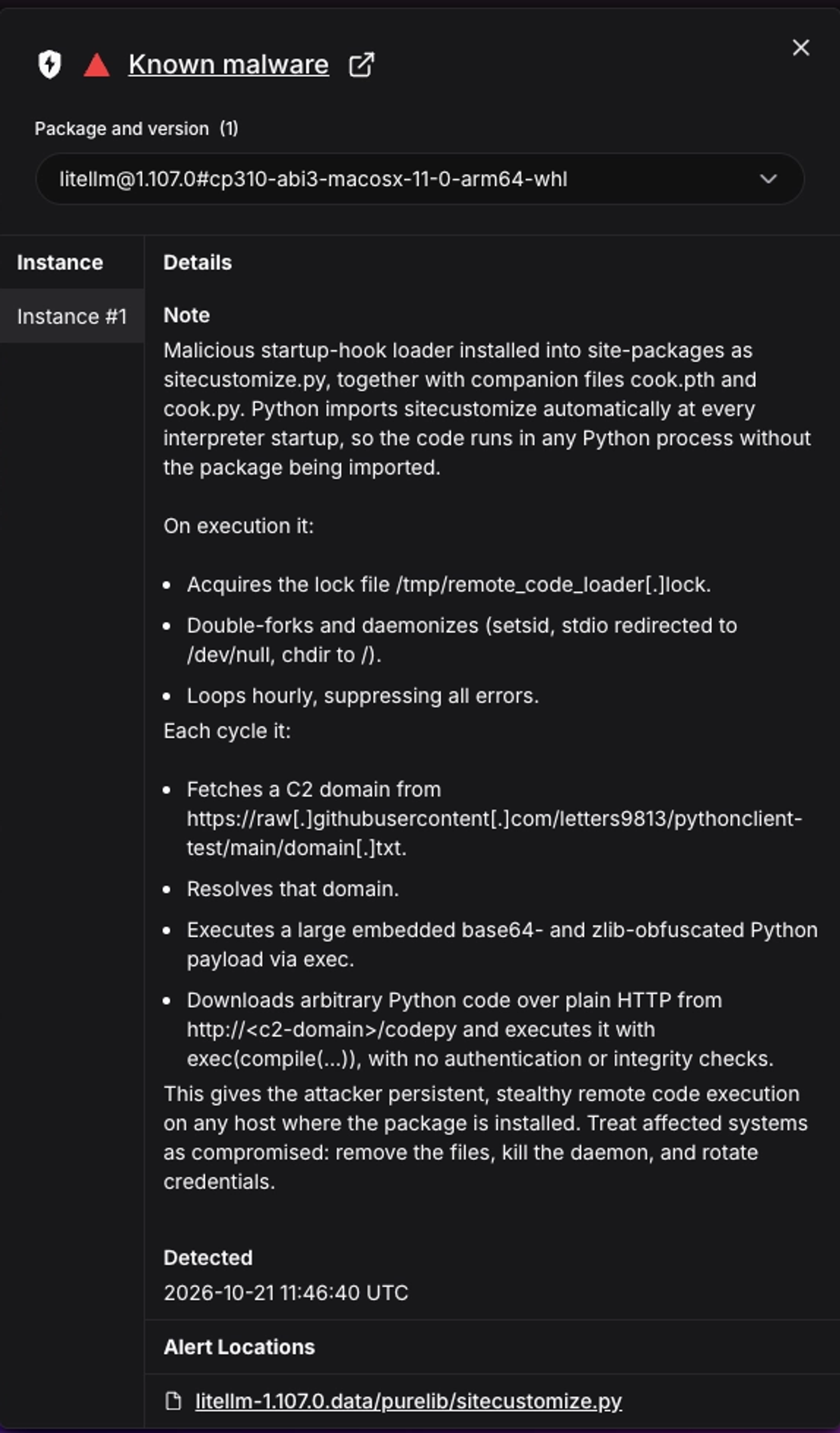LiteLLM PyPI Package and Docker Images Compromised to Steal Cloud and AI Credentials