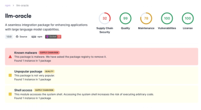 Supply Chain Attacks Targeting LLM Application Developers: The Hidden Dangers of Fake Open Source Packages