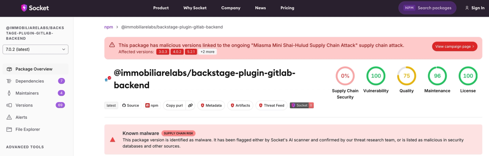 Miasma Mini Shai-Hulud Hits ImmobiliareLabs npm Packages