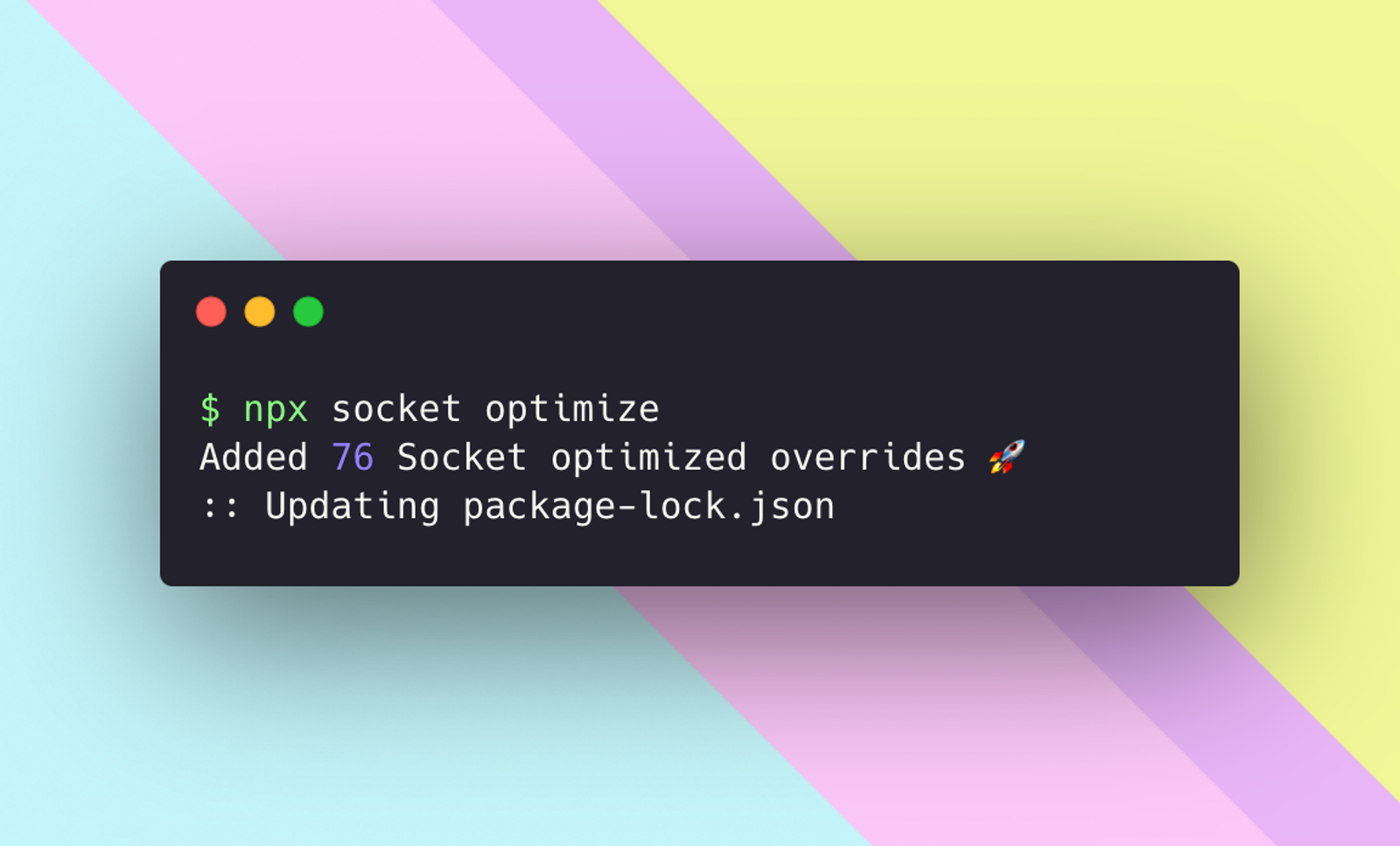 Introducing Socket Optimize