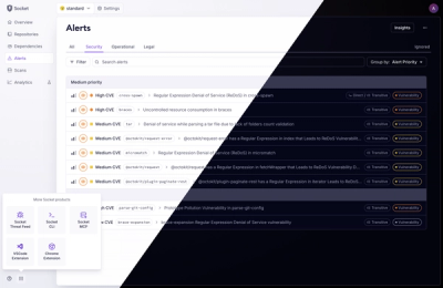A Fresh Look for the Socket Dashboard