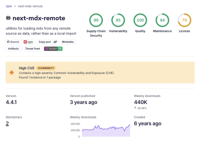 High-Severity RCE Vulnerability Disclosed in next-mdx-remote