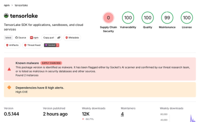TensorLake npm SDK Compromised in ChainDrop Shai-Hulud Credential-Stealing Attack