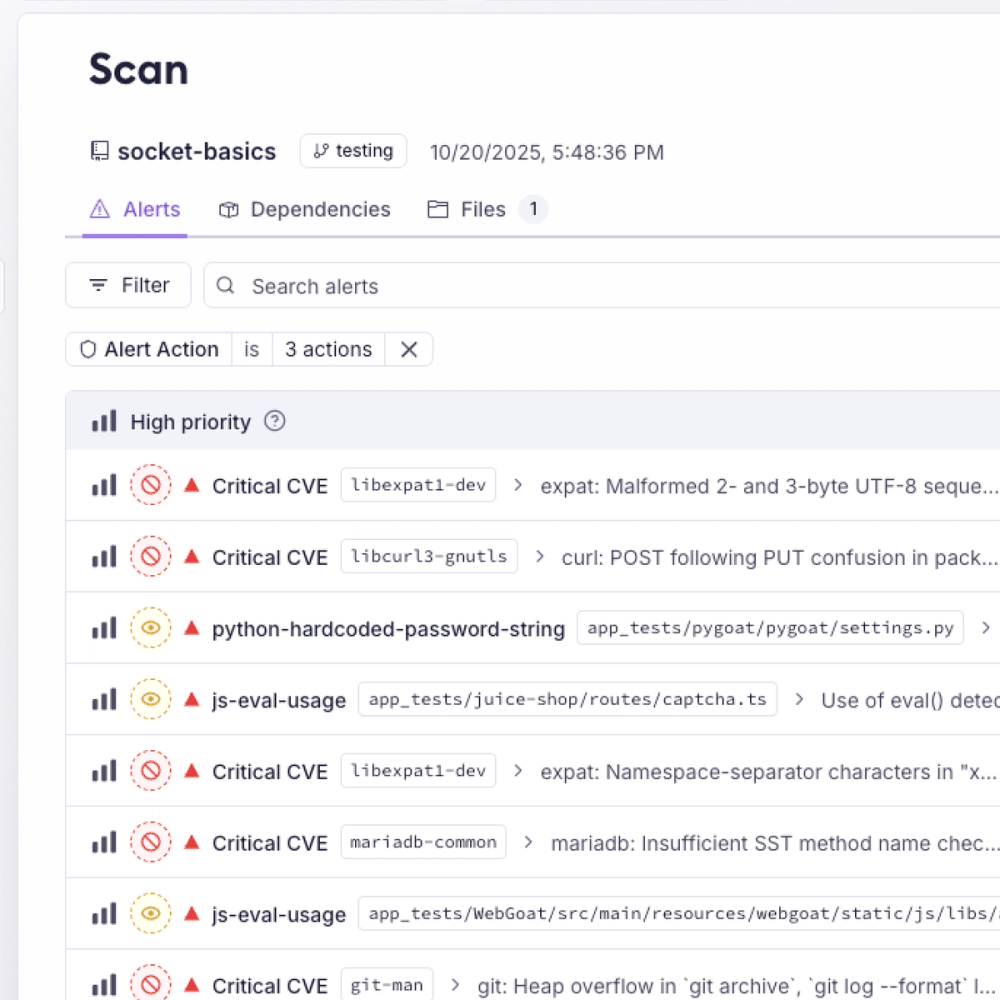 Unify Your Security Stack with Socket Basics