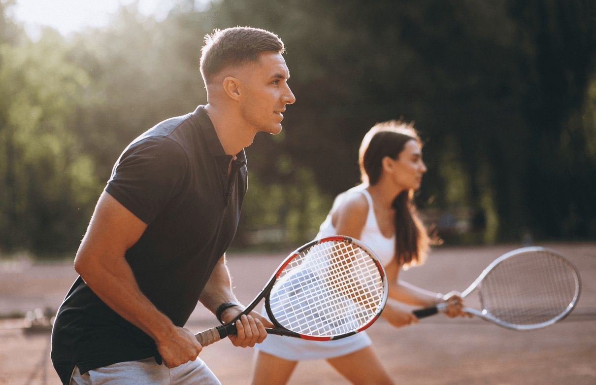 Athlete returning to tennis after surgery, demonstrating strength, mobility, and confidence under the care of the best shoulder surgeon in San Francisco, CA.