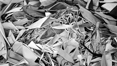 shredded paper waste