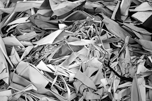shredded paper waste