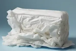 stack of flushable wipes