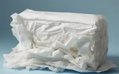 stack of flushable wipes