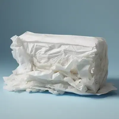 stack of flushable wipes