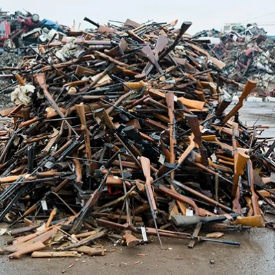 Pile of firearms