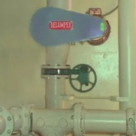 pipes and wheel on wall machine