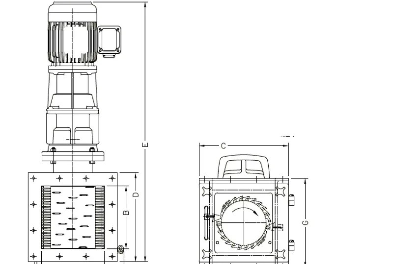 Delumper S4 Dimensions Schematic