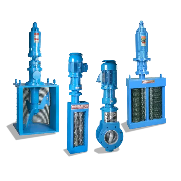 An arrangement of industrial grinders