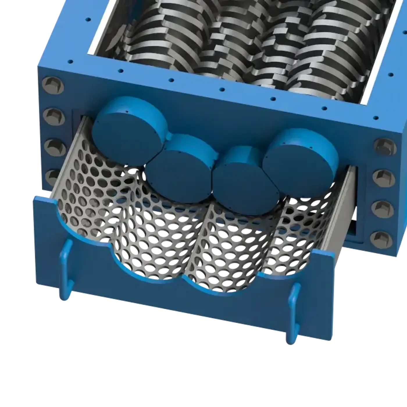 Taskmaster Quad Shaft Shredder With Slideout Screen