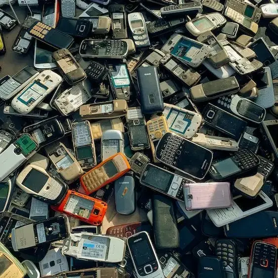 A Pile of Cell Phones
