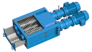 dual shaft shredder graphic