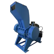 The Vulcanator Rubber Granulator reduces bales of natural or synthetic rubber.