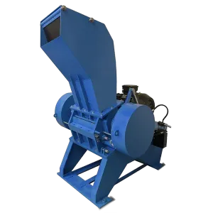 The Vulcanator Rubber Granulator reduces bales of natural or synthetic rubber.