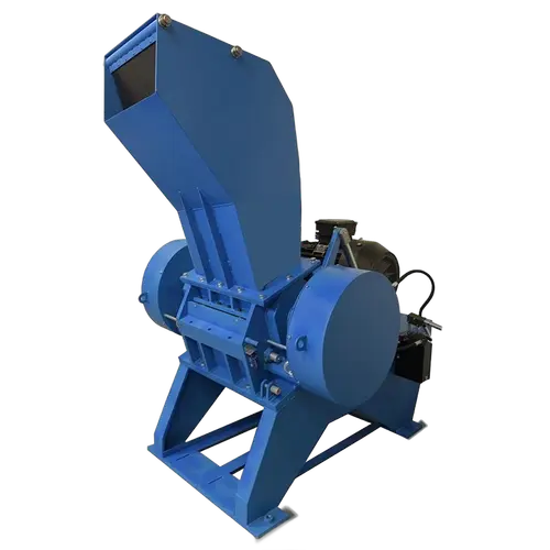 The Vulcanator Rubber Granulator reduces bales of natural or synthetic rubber.