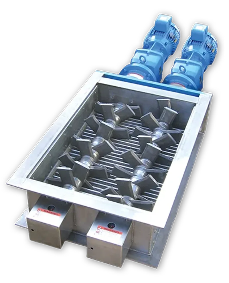 The Delumper dual shaft shredder.