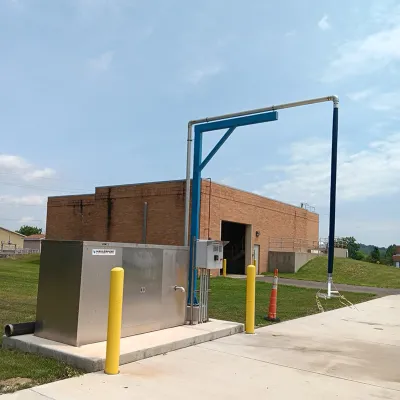 Bulk water fill station install