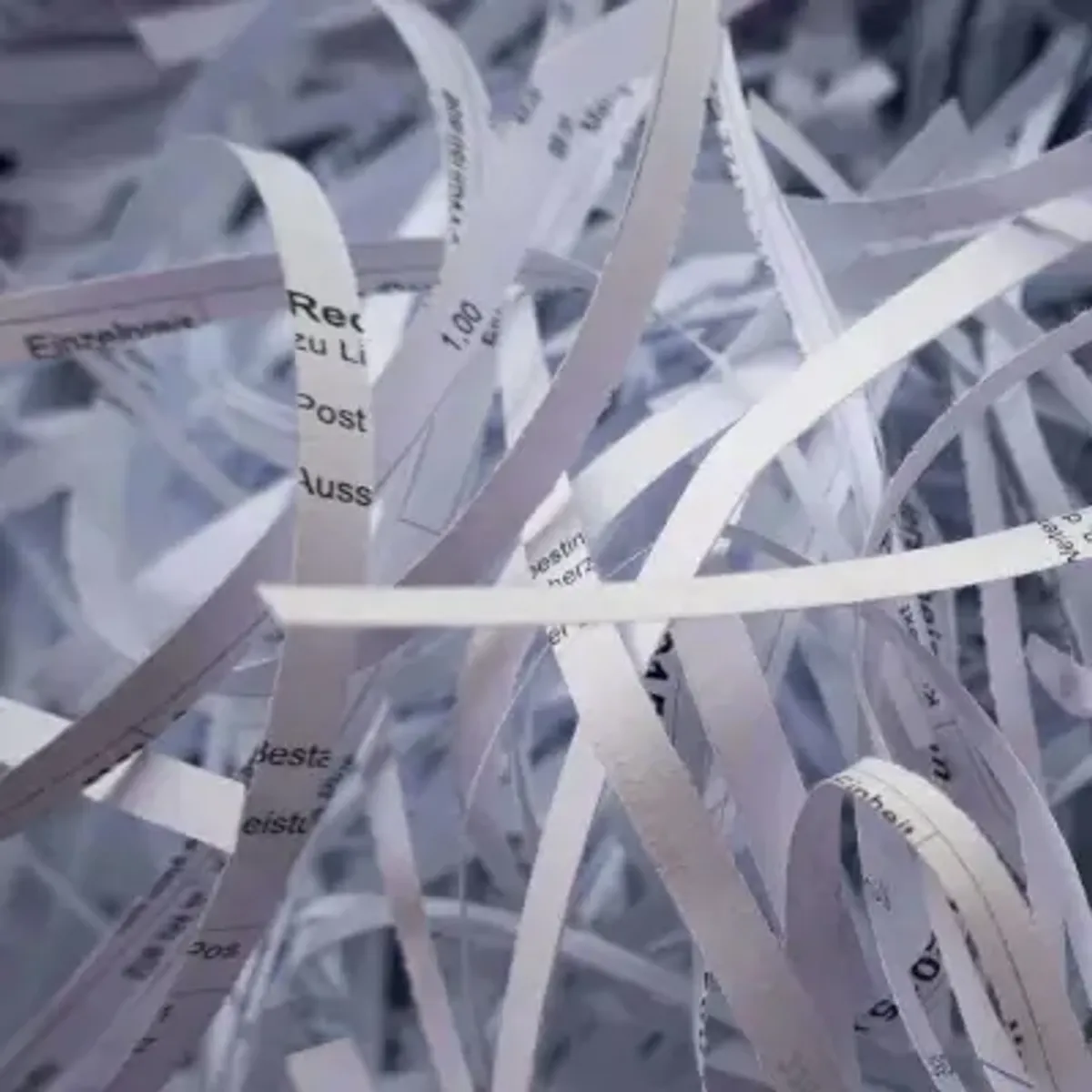 shredded paper strips