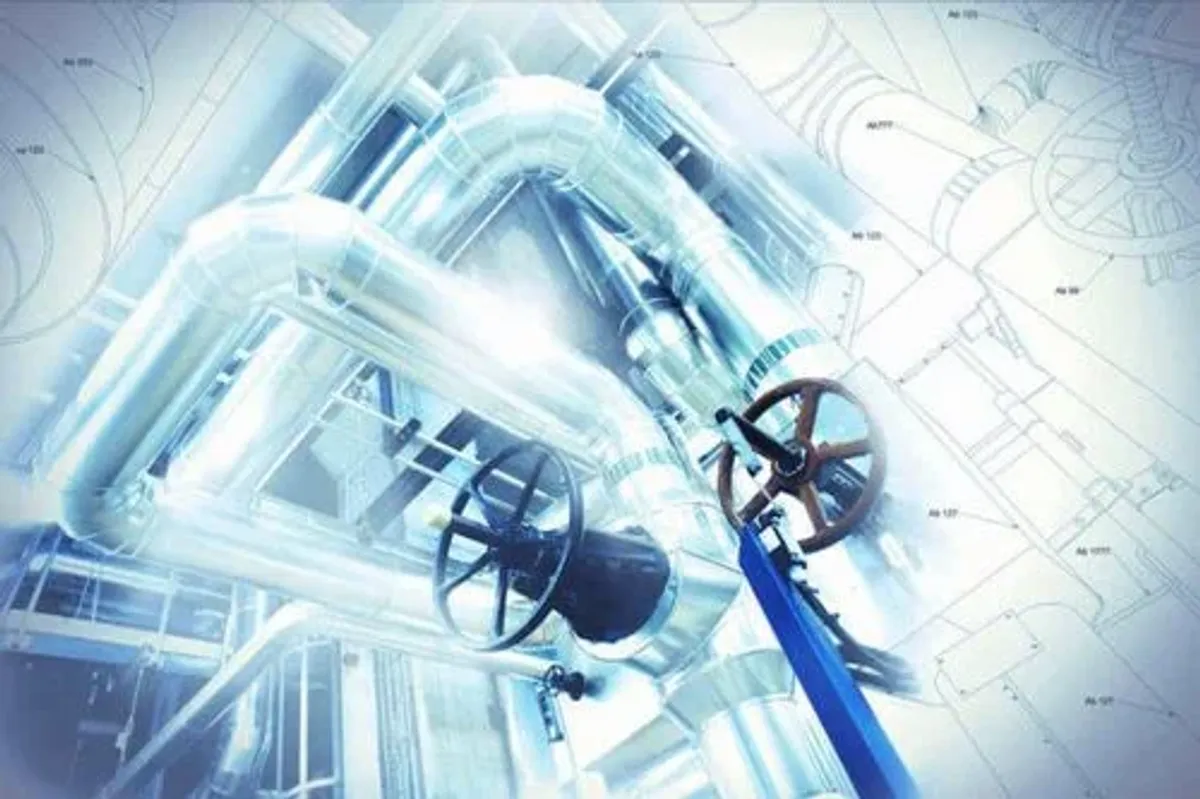 pipes and spraying water