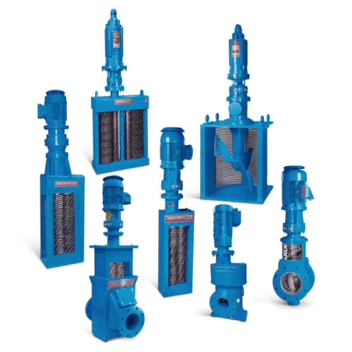 Franklin Miller TASKMASTER grinder product line — eight industrial wastewater grinders